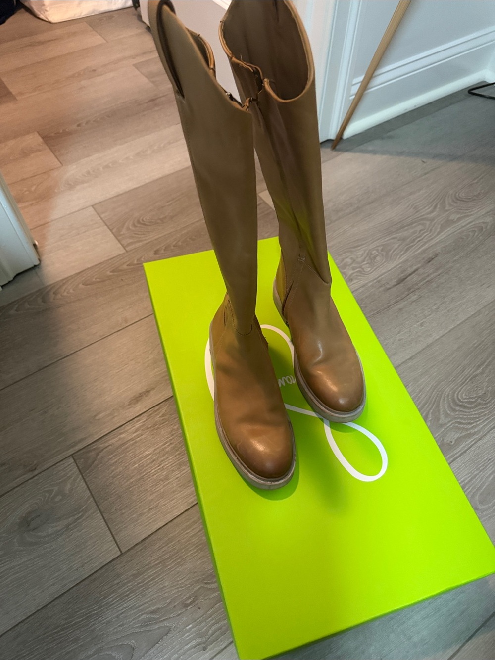 Sam Edelman Tall Tan Over-the-Knee Leather Boots